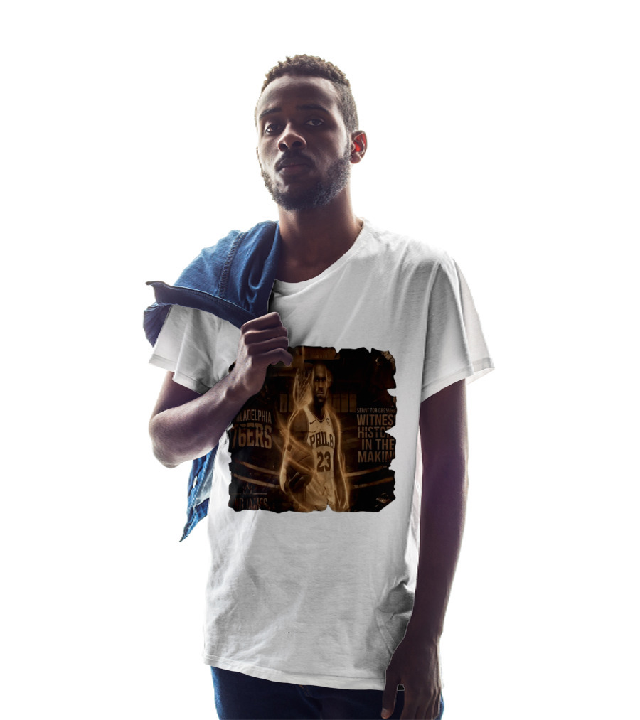 LeBron James Philadelphia 76ers Witness History In The Making King James 23 T-Shirt