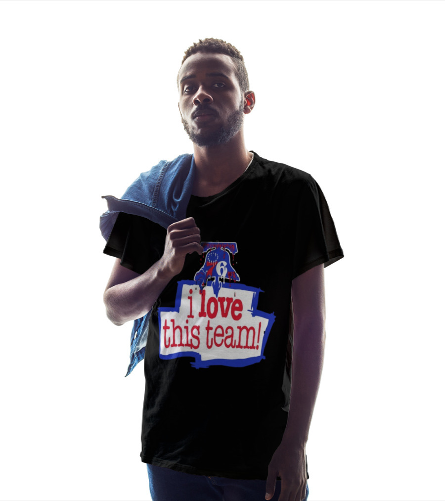 I Love This Team Philadelphia 76ers Basketball 23 LeBron James T-Shirt