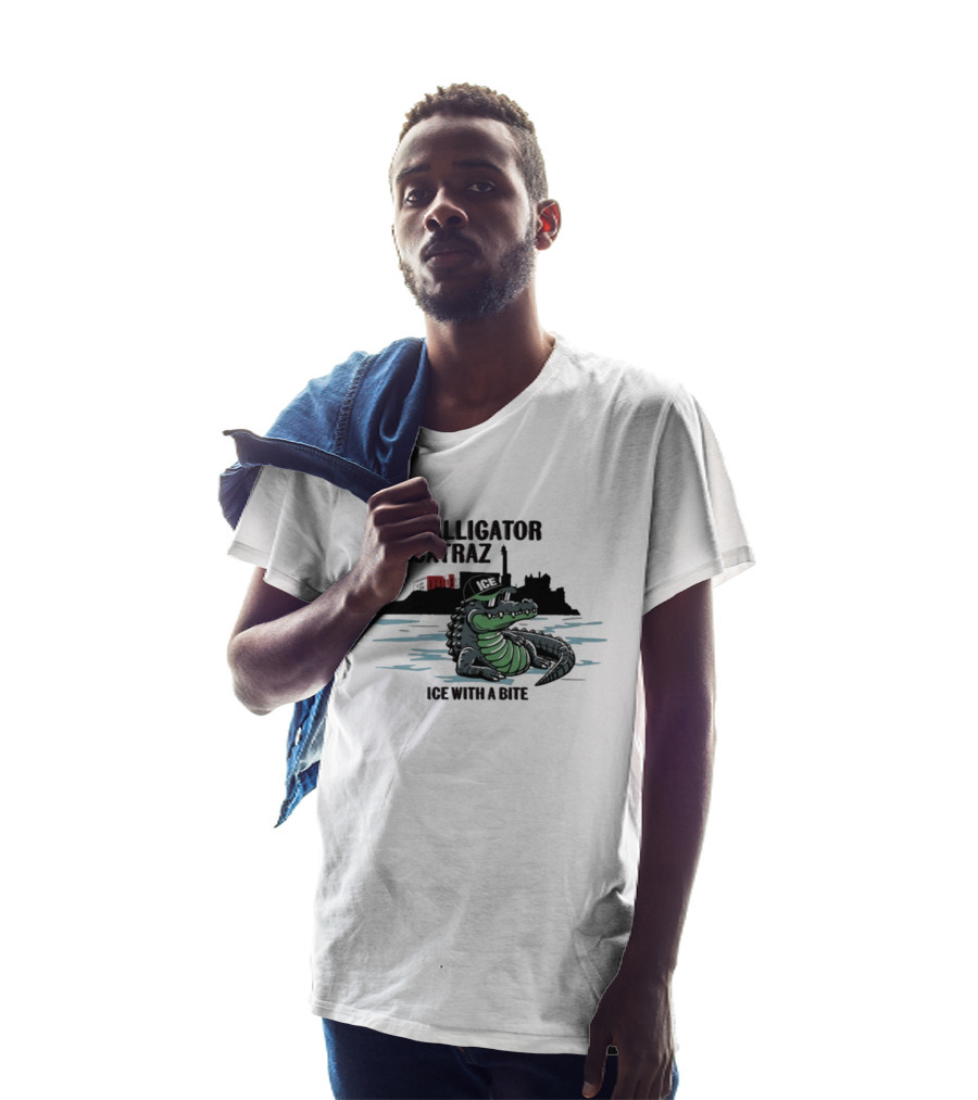 Alligator Alcatraz Ice With A Bite Chilling Reptile At San Francisco Bay T-Shirt