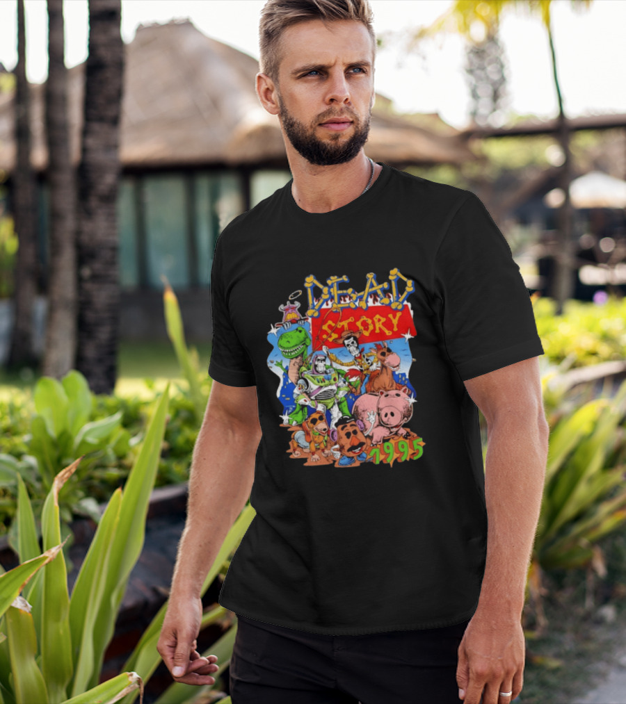 Dead Story Toy Story 1995 Woody Buzz Lightyear Rex Hamm Potato Head Slinky Dog T-Shirt