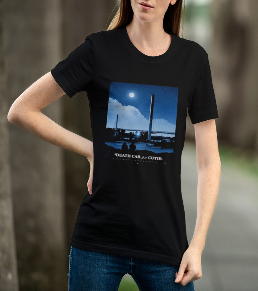 Death Cab For Cutie Council Bluffs IA 2026 Bridge Moonlit T-Shirt