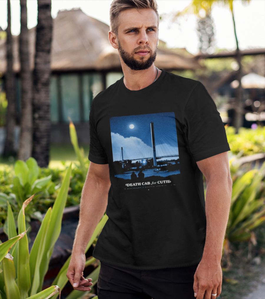 Death Cab For Cutie Council Bluffs IA 2026 Bridge Moonlit T-Shirt