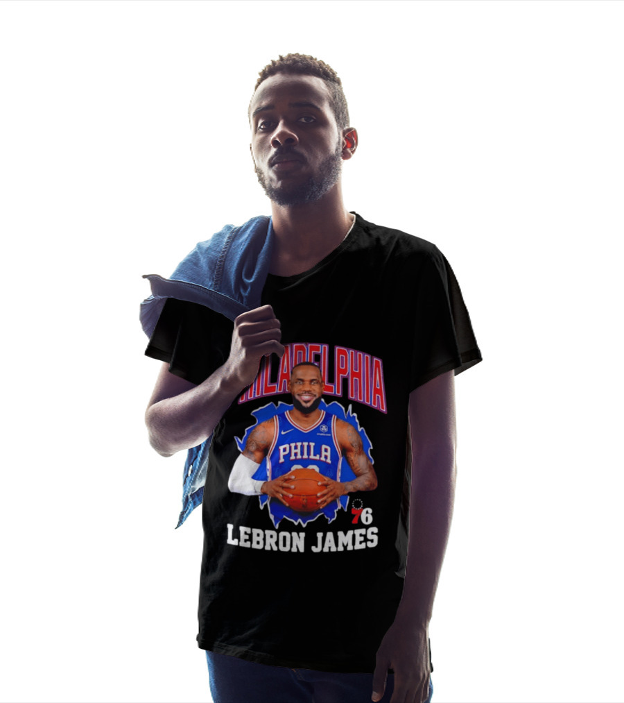 Philadelphia 76ers LeBron James Basketball Jersey Fan T-Shirt