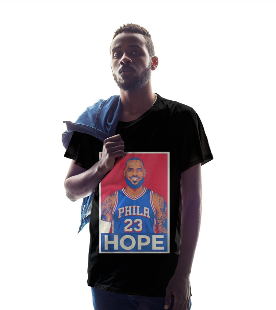 LeBron James 23 Phila Hope Basketball Jersey T-Shirt