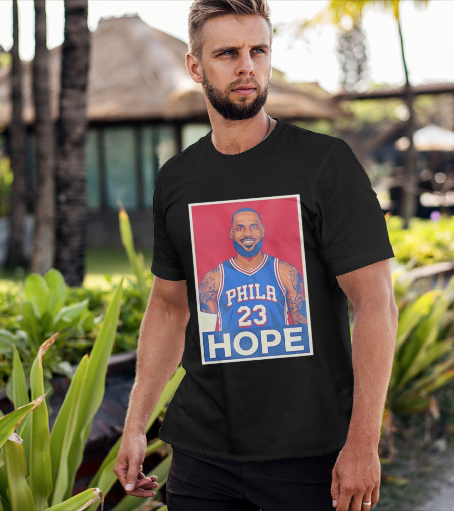 LeBron James 23 Phila Hope Basketball Jersey T-Shirt