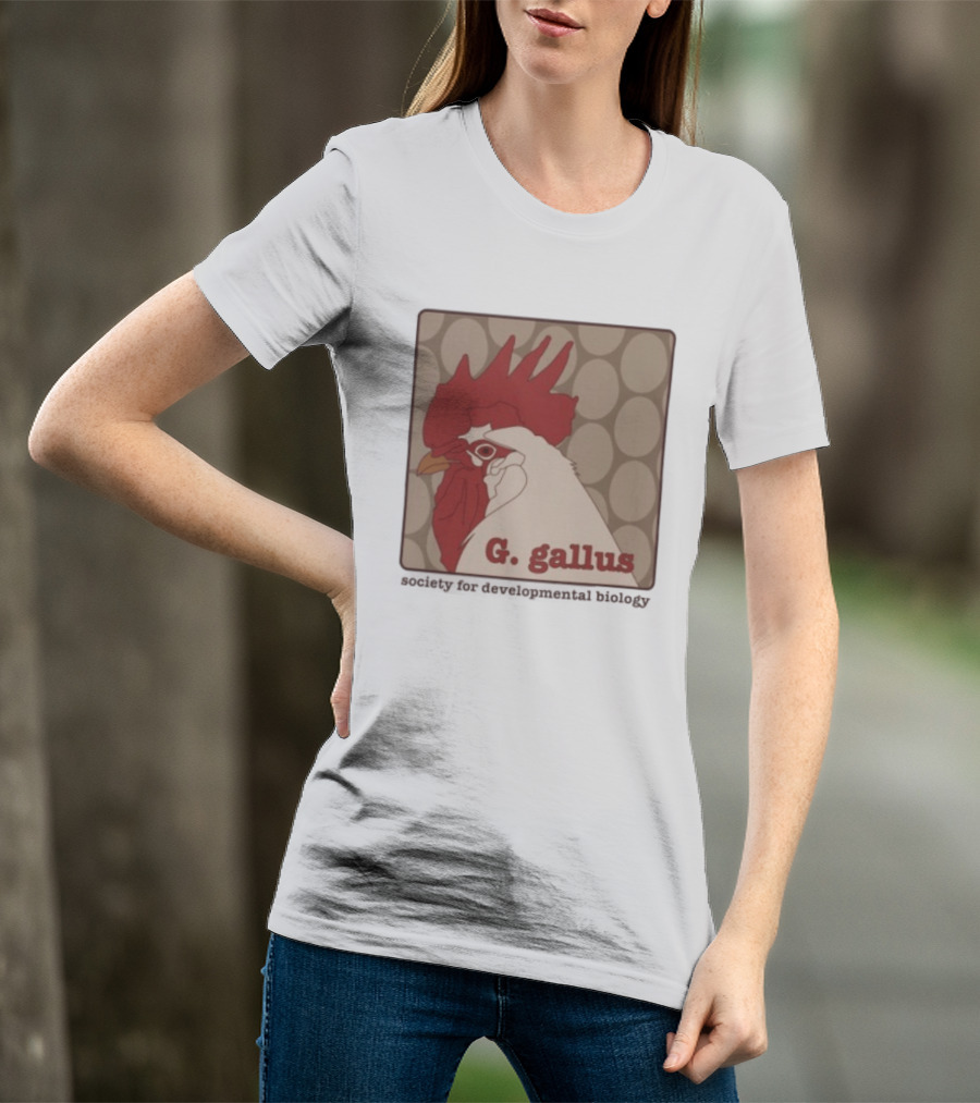 G Gallus Society For Developmental Biology Chicken Rooster Oval T-Shirt