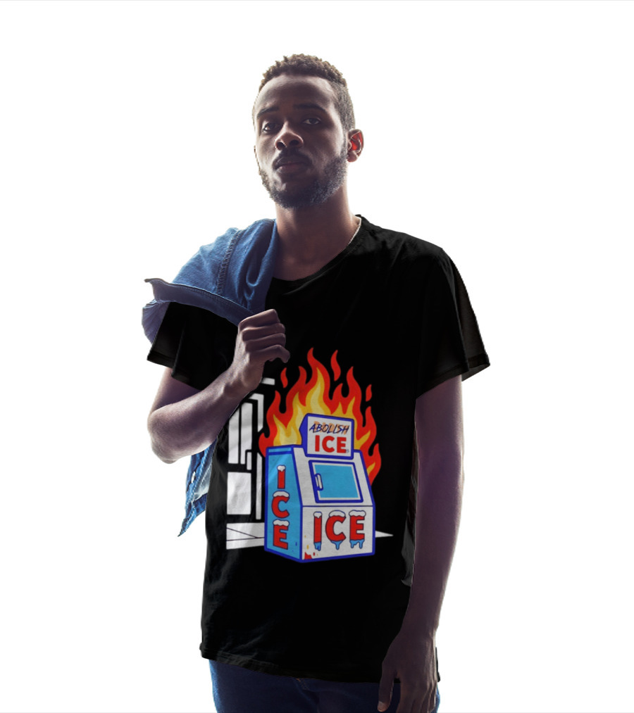 Abolish ICE Fiery Vending Machine Protest Activism T-Shirt
