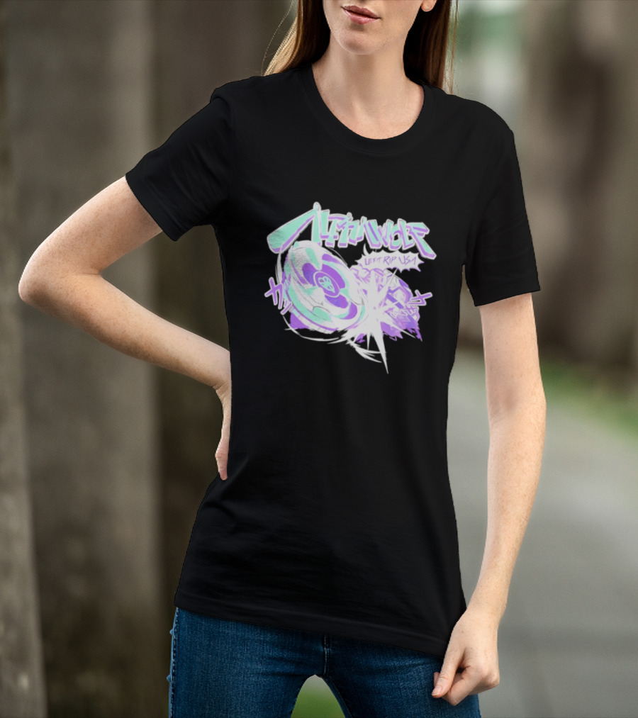 Alpha Wolf Left Rip USA Beyblade Anime Burst T-Shirt