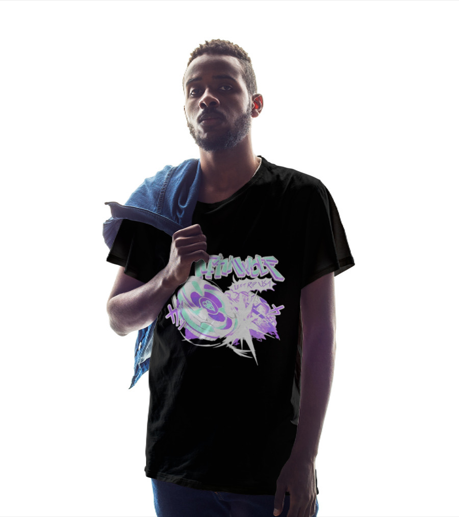 Alpha Wolf Left Rip USA Beyblade Anime Burst T-Shirt