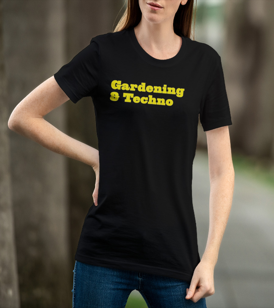 Gardening And Techno Bold Yellow T-Shirt