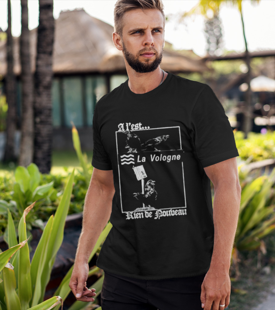 A L'Est La Vologne Rien De Nouveau Raven T-Shirt