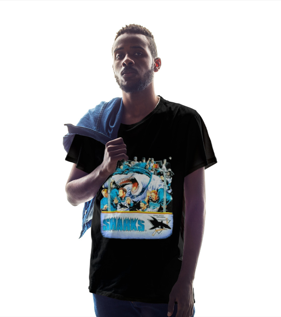 San Jose Sharks NHL Shark Attack Fans Ice Hockey T-Shirt