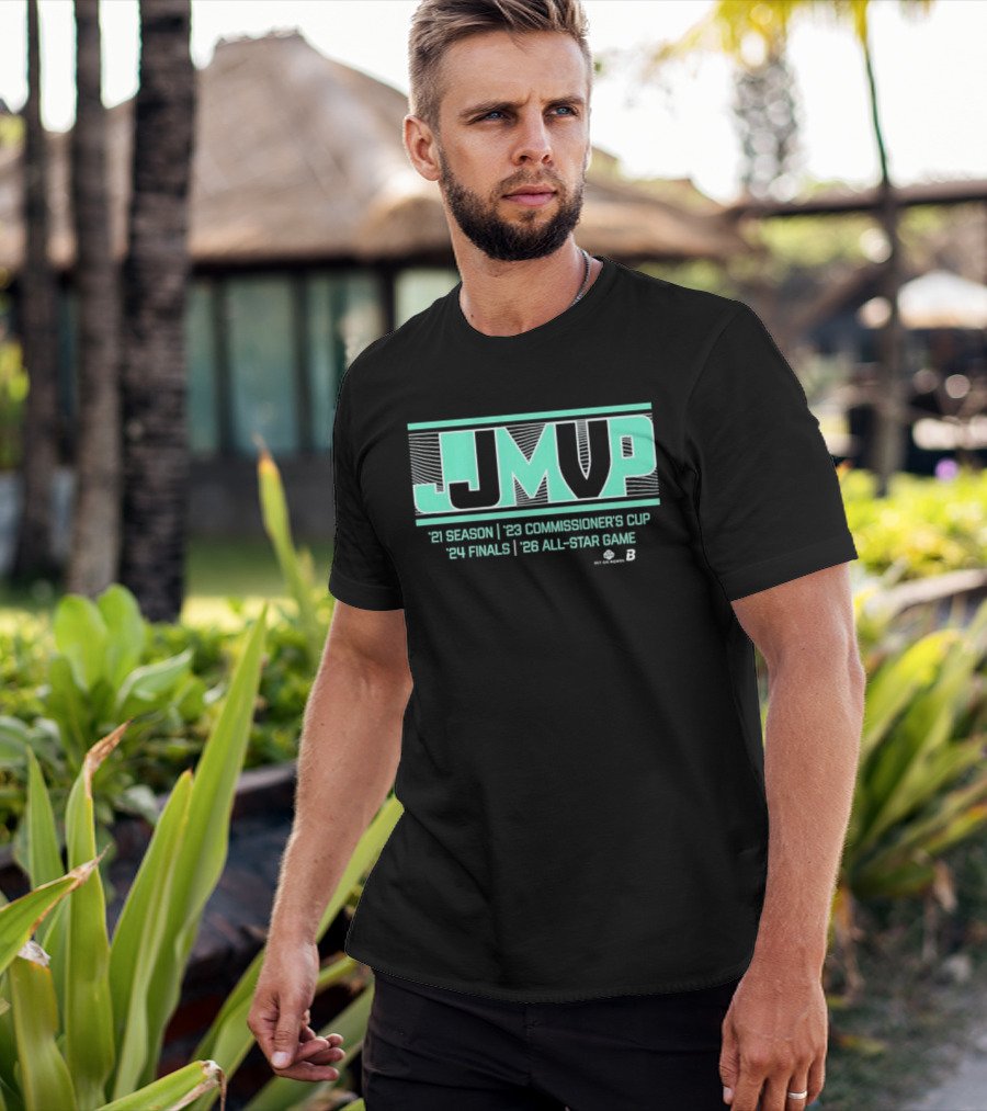 JJ MVP Jonquel Jones 2021 Season 2022 Commissioner's Cup 2021 Finals 2023 All Star Game T-Shirt