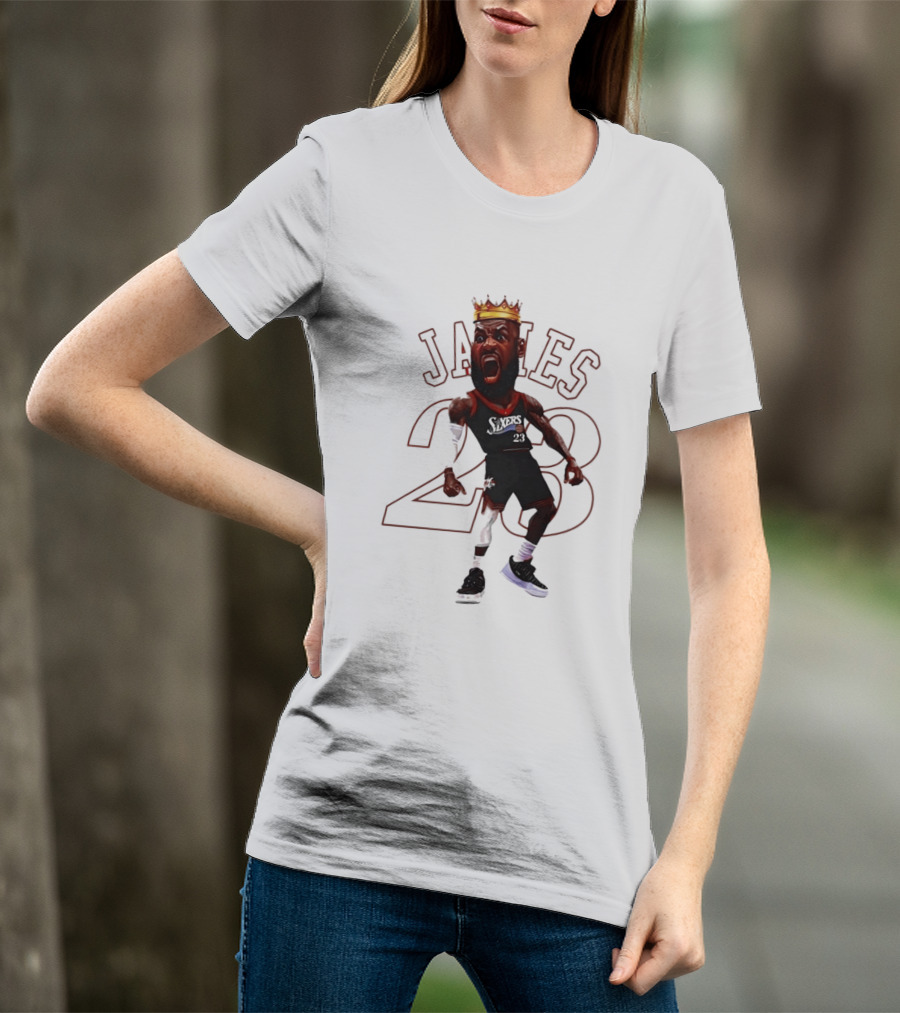 LeBron James Philadelphia Sixers 23 King Basketball Legend T-Shirt