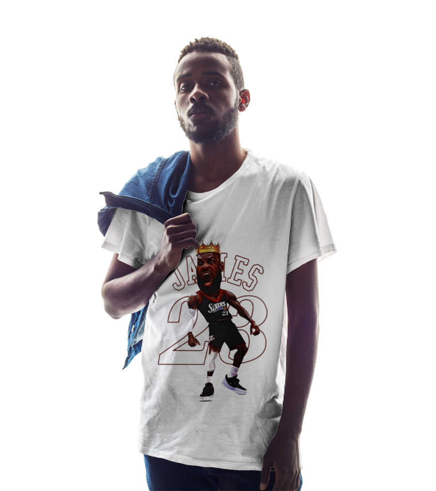 LeBron James Philadelphia Sixers 23 King Basketball Legend T-Shirt