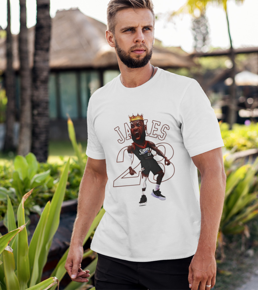 LeBron James Philadelphia Sixers 23 King Basketball Legend T-Shirt