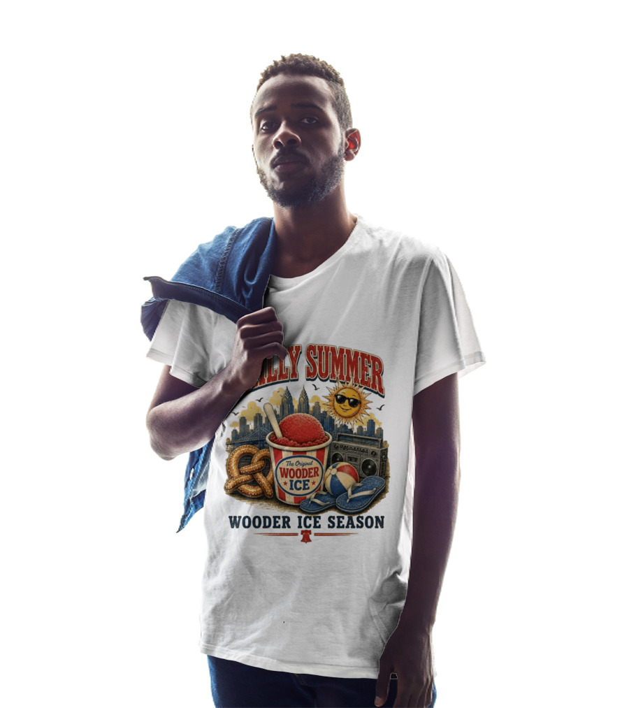 Philly Summer Wooder Ice Season With Pretzel Boombox And Sunglasses Sun T-Shirt