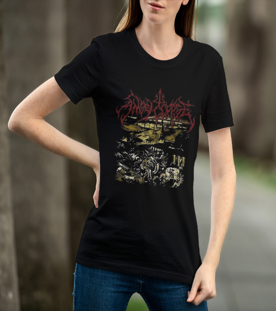 Angelcorpse Vomit War Crush The Sacred Heart Unholy Raven Dying Dove Of Peace Two Sided T-Shirt