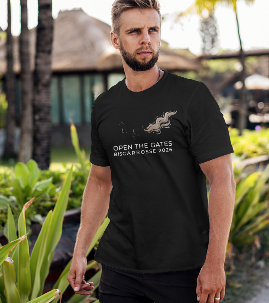 Open The Gates Biscarrosse Horse Rescue 2026 Wildfire Survivor T-Shirt