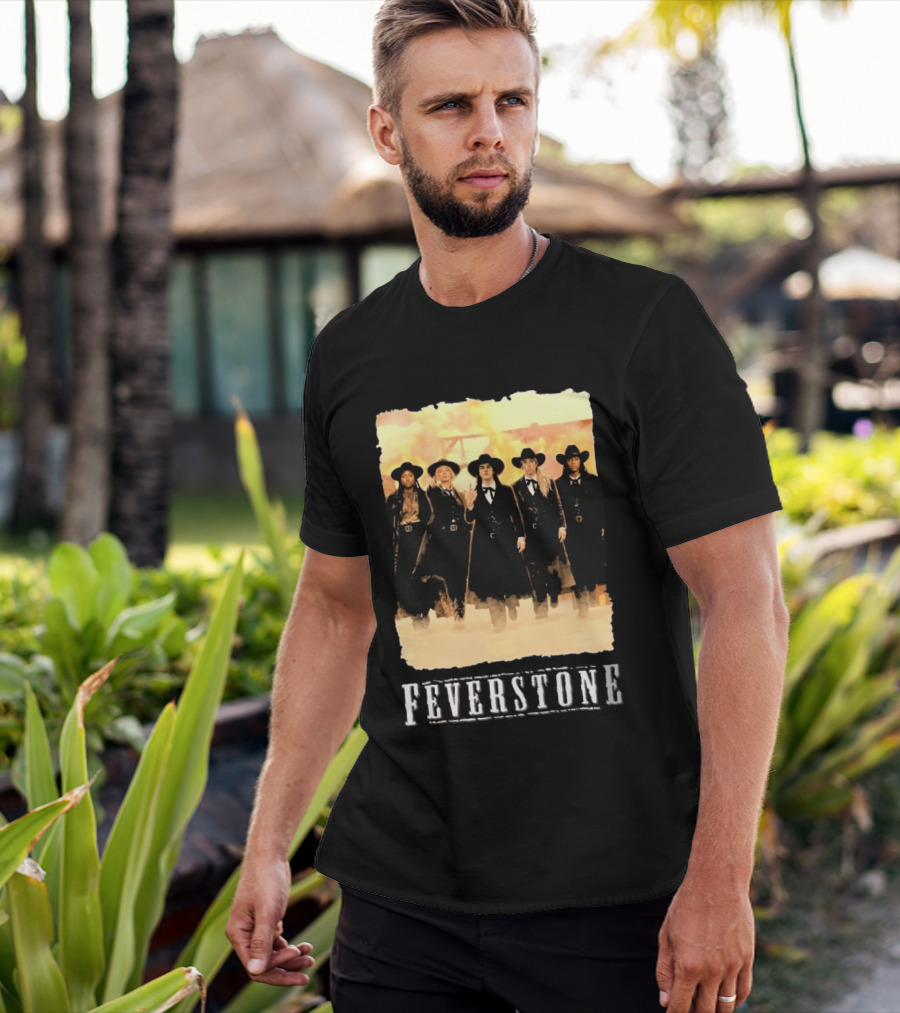 Feverstone Western Style Group In Cowboy Hats T-Shirt
