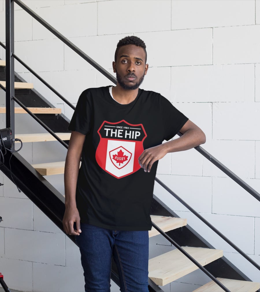 Canada Rugby The Hip Since 1984 Shield Maple Leaf Rugby T-Shirt