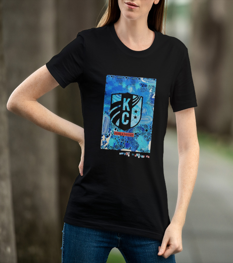 Kansas City Current KC Peace And Freedom River Makenzi 2026 T-Shirt