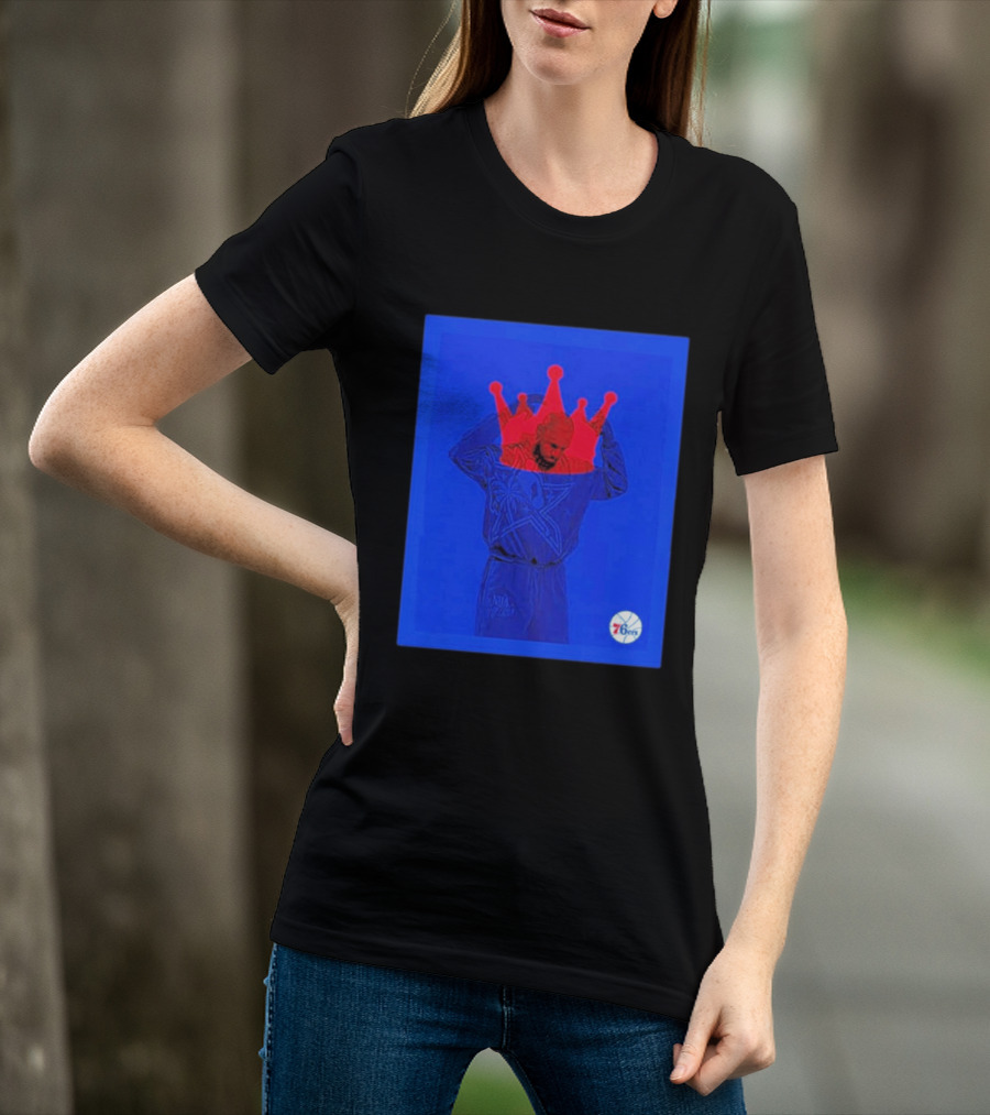 LeBron James NBA All Star Crown Philadelphia 76ers T-Shirt