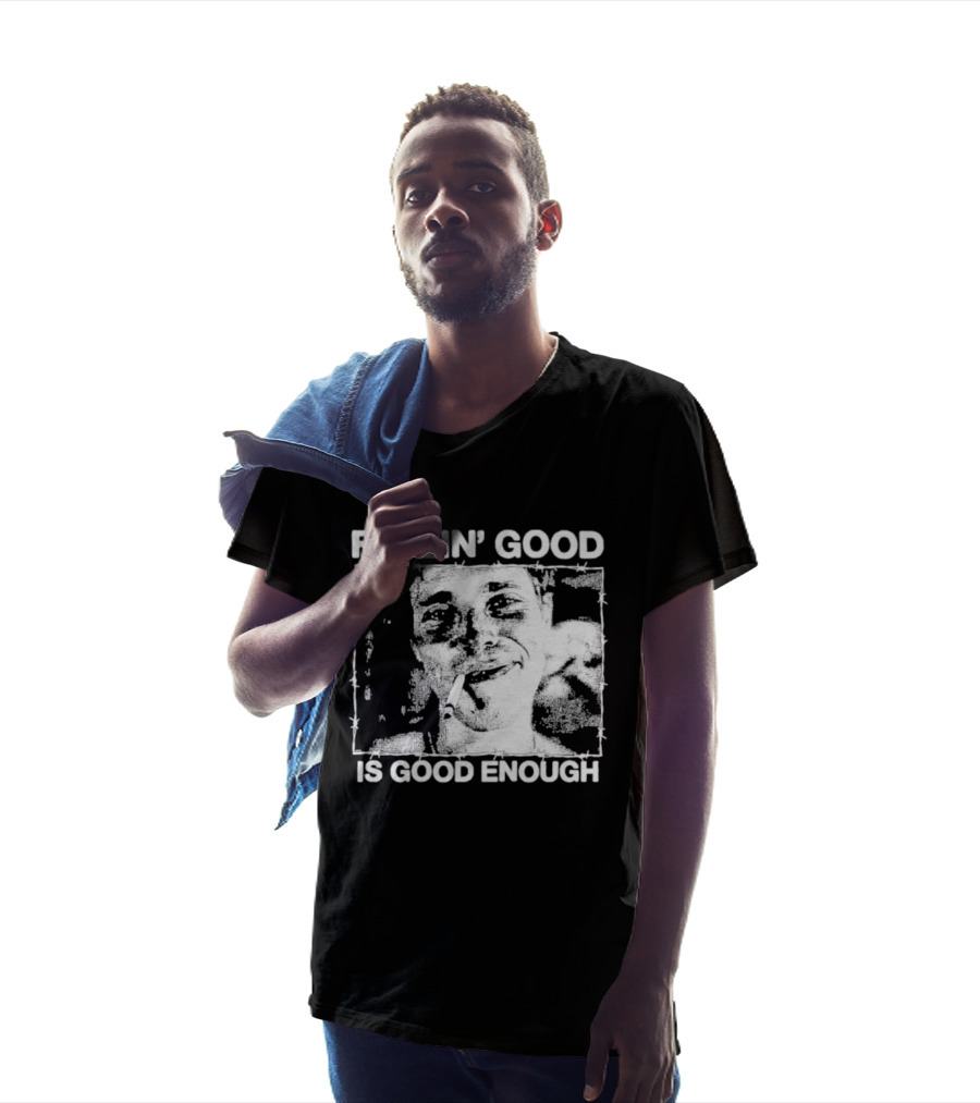 Feelin' Good Is Good Enough Smoking Cigarette Retro Vibe T-Shirt