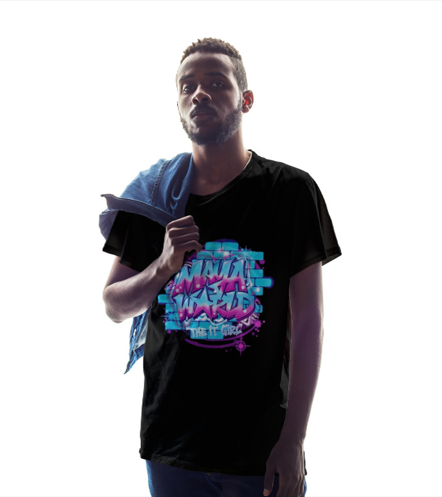 Maya World The IT Girl Vibrant Graffiti T-Shirt