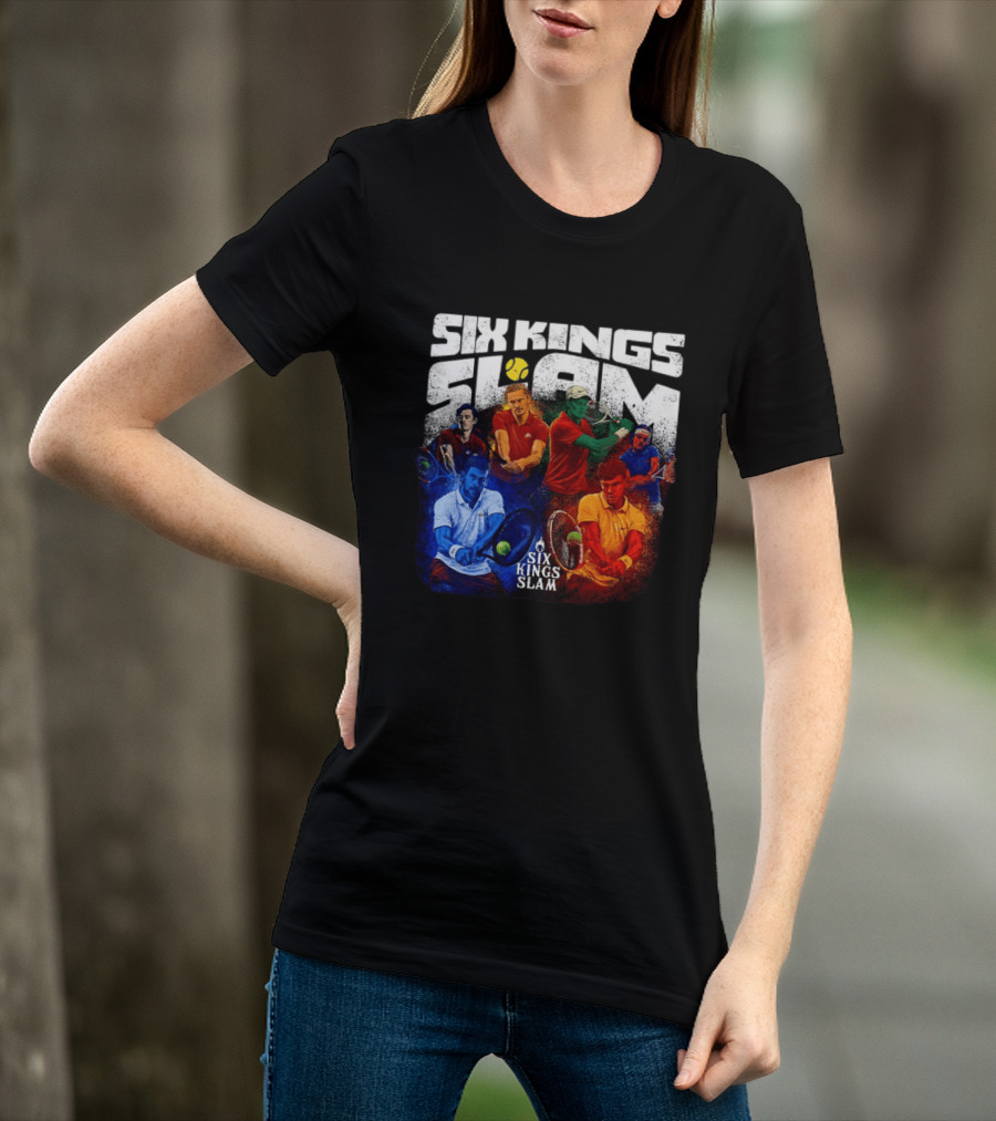 Six Kings Slam Tennis 2026 Iconic Players Edition T-Shirt