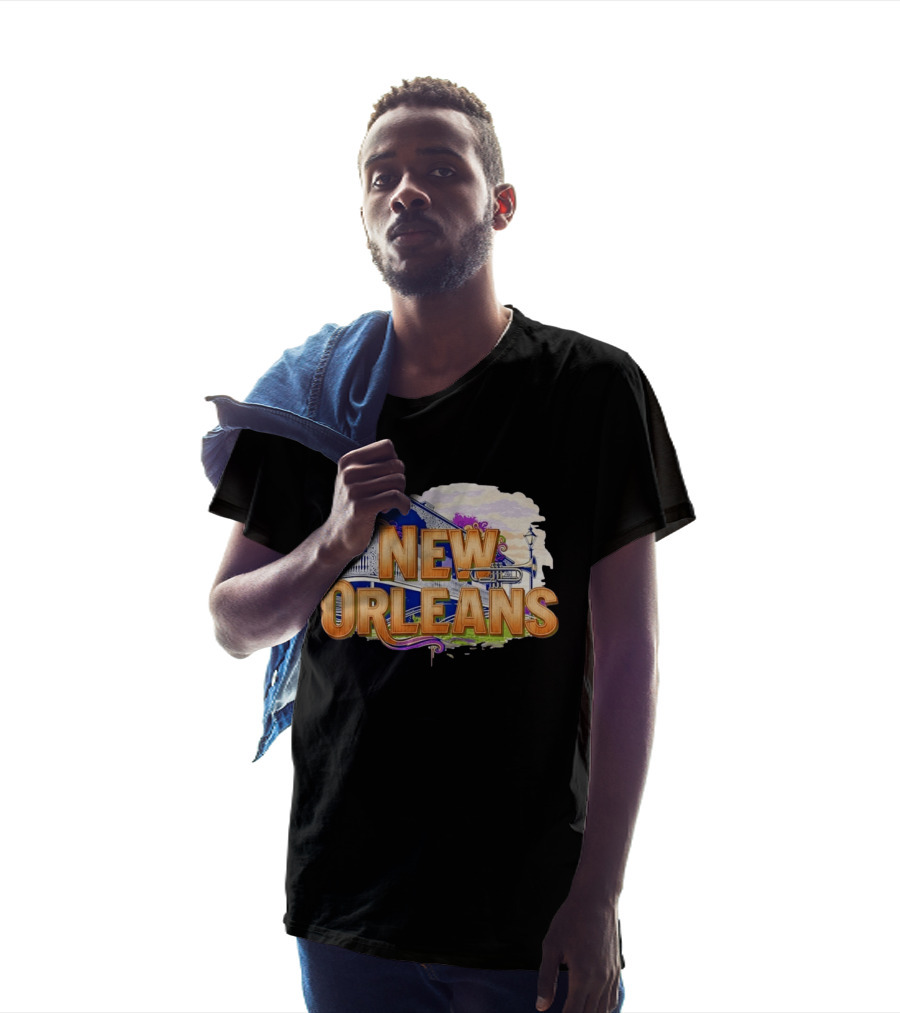 New Orleans Jazz Musical Vibes Trombone Balcony T-Shirt