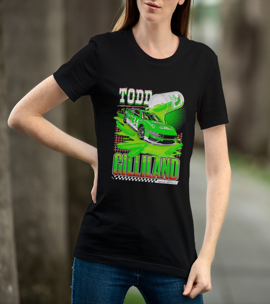Todd Gilliland NASCAR 34 Pickle Juice Racing Car Victory 2026 T-Shirt