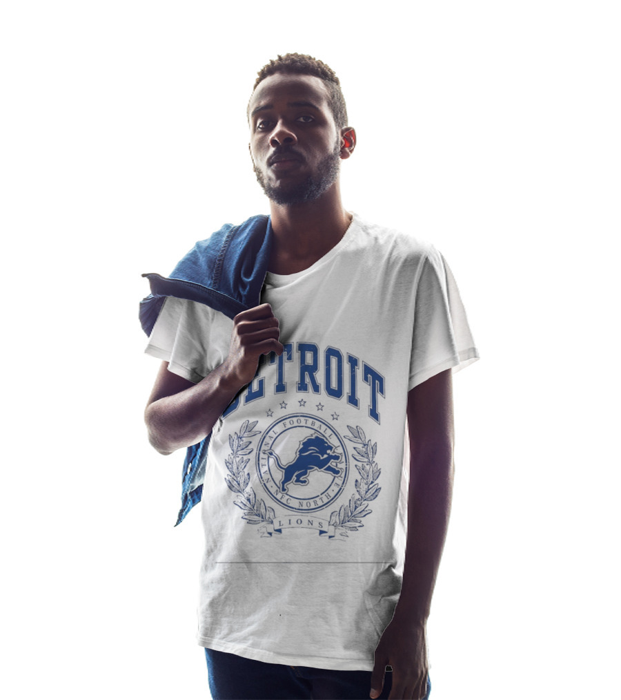 Detroit Lions National Football League NFC North Logo Lions Team T-Shirt