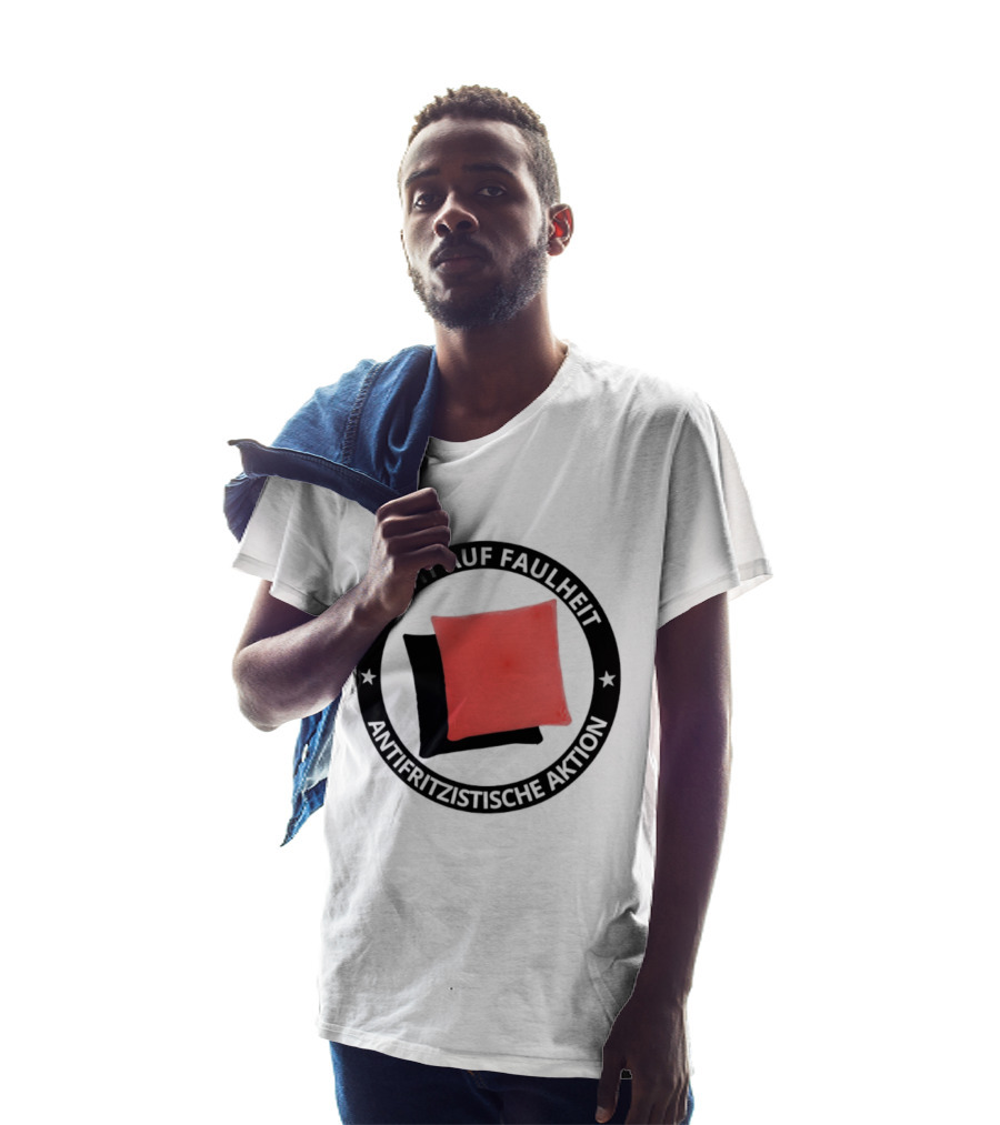 Recht Auf Faulheit Antifritzistische Aktion Rotes Kissen T-Shirt