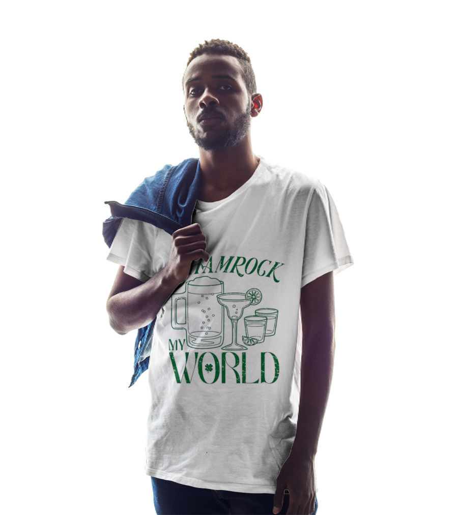 Shamrock My World Beer Margarita Shots St. Patrick's Day T-Shirt