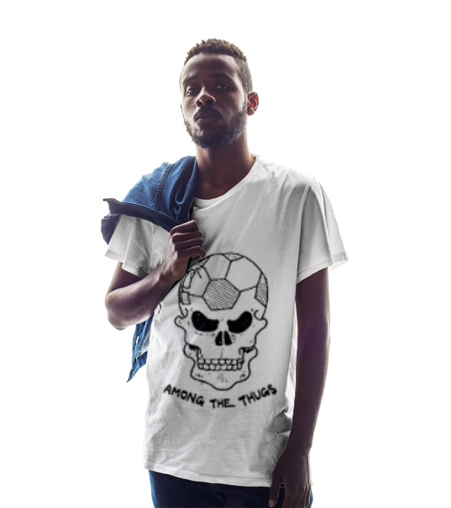 Skull Among The Thugs Die Stone S Sla And Ston Kill You 4 You Stanley Football Violence Two Sided T-Shirt