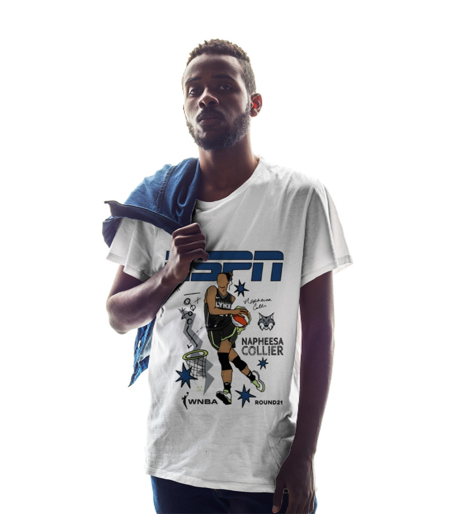 ESPN Napheesa Collier Minnesota Lynx WNBA Round21 T-Shirt