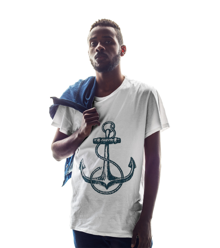 Netflix Here The Whole Time Diego Lira Caio Nautical Anchor T-Shirt