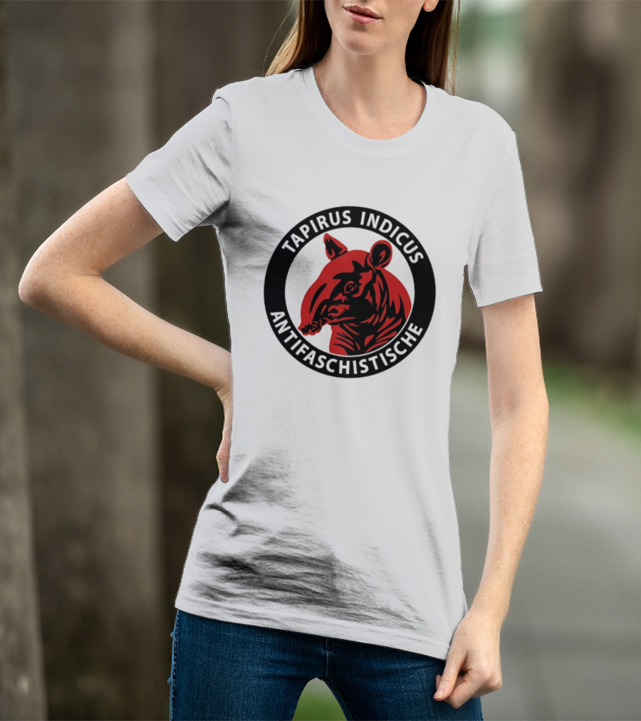 Tapirus Indicus Antifaschistische Antifa T-Shirt