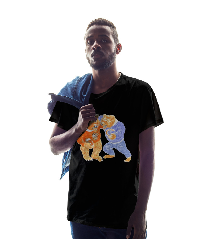 2026 Rome Odunze Bears With Football Fight T-Shirt