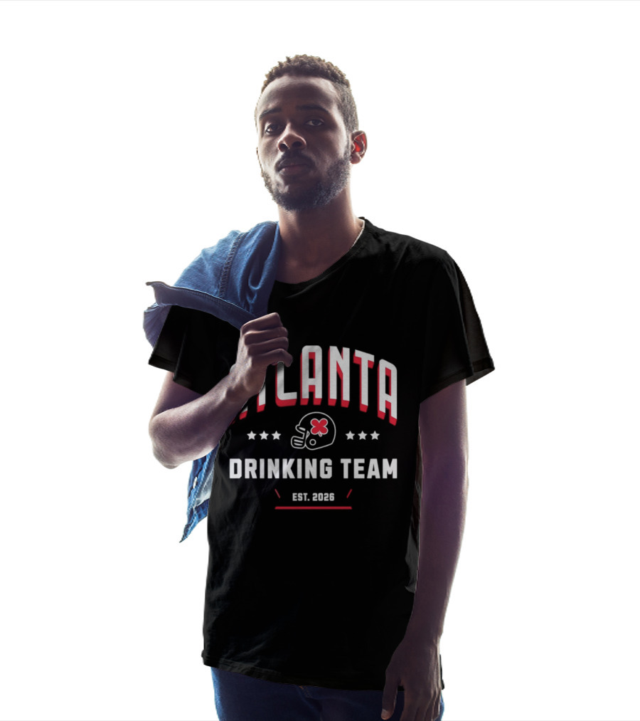 Atlanta Falcons Drinking Team Est 2026 Helmet And Stars T-Shirt
