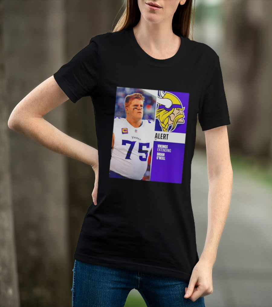 Alert Vikings Extending Brian O'Neill 75 T-Shirt