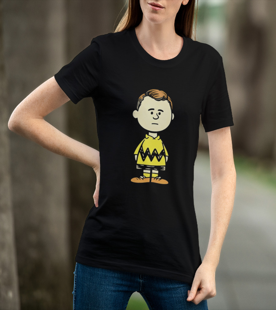 Charlie Brown Kirk Peanuts Style Character Fusion T-Shirt