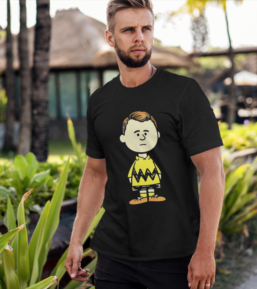 Charlie Brown Kirk Peanuts Style Character Fusion T-Shirt