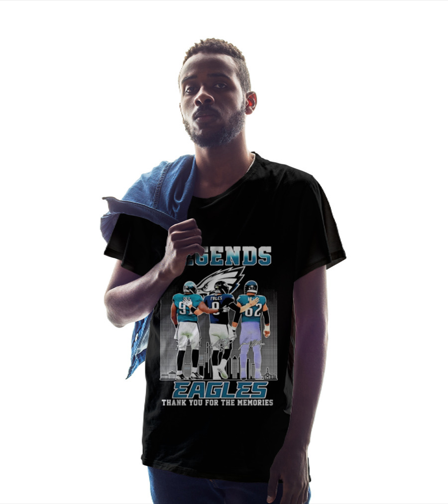 Eagles Legends Cox Foles Kelce Thank You For The Memories T-Shirt