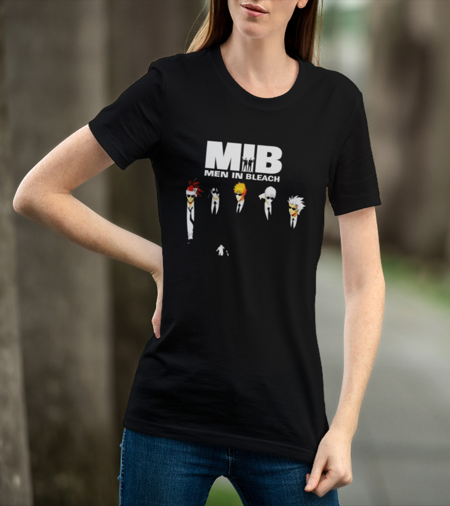 MIB Men In Bleach Crossover Men In Black International X Bleach Characters T-Shirt