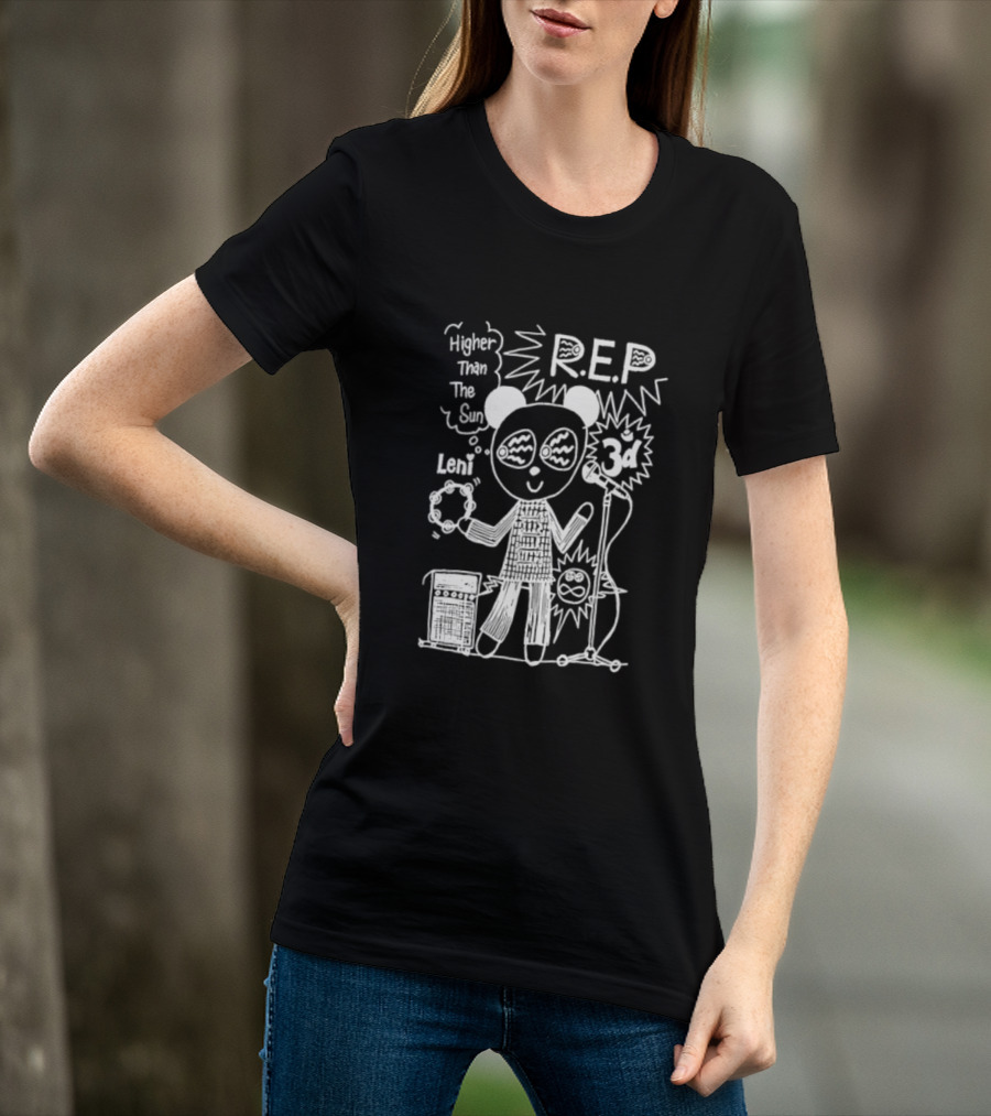 R.E.P Higher Than The Sun Bear With Drum And Microphone T-Shirt