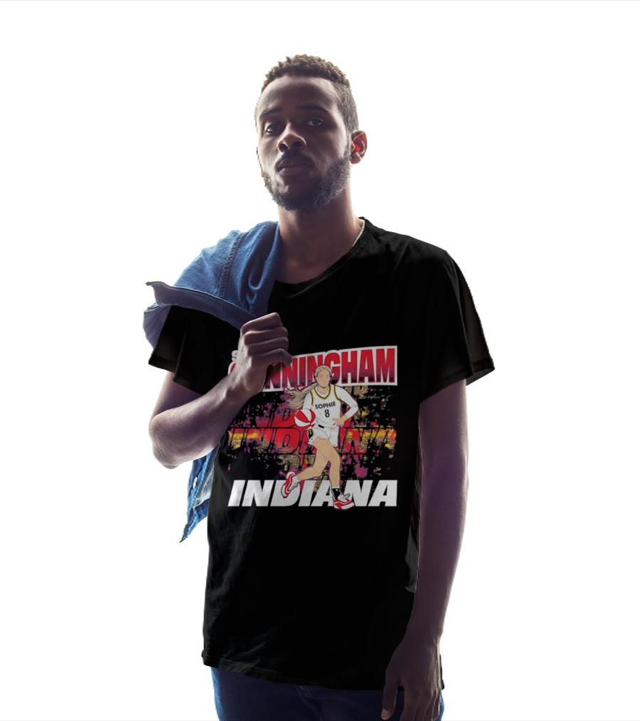 Sophie Cunningham Indiana Fever Basketball WNBA Athlete Action T-Shirt