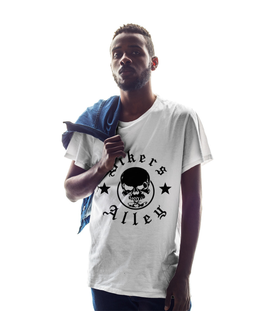 Bikers Alley Skull Stars T-Shirt