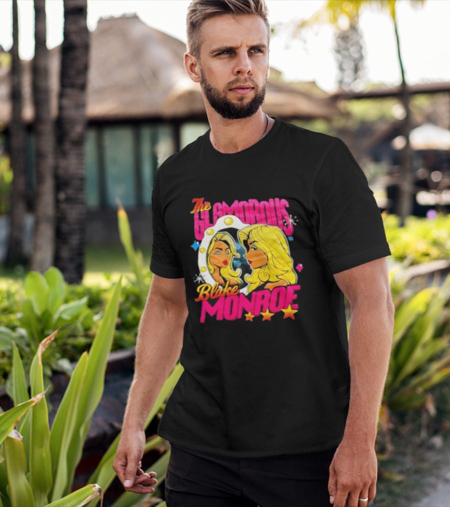 The Glamorous Blake Monroe WWE Wrestling Mirror Reflection Star Accents T-Shirt
